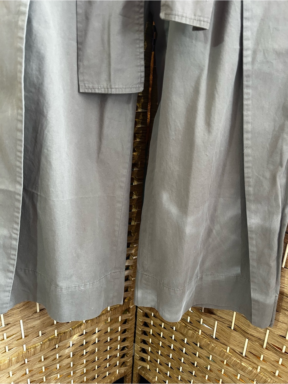 Banana Republic NWT Wrap Panel Wide Leg Pants Petite 6 Belted Khaki - Picture 4 of 9